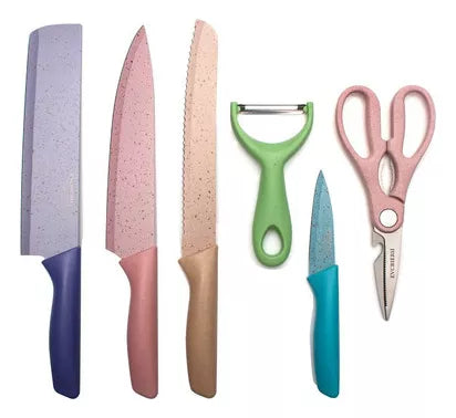 Juego De Cuchillos De Cocina Acero Inoxi