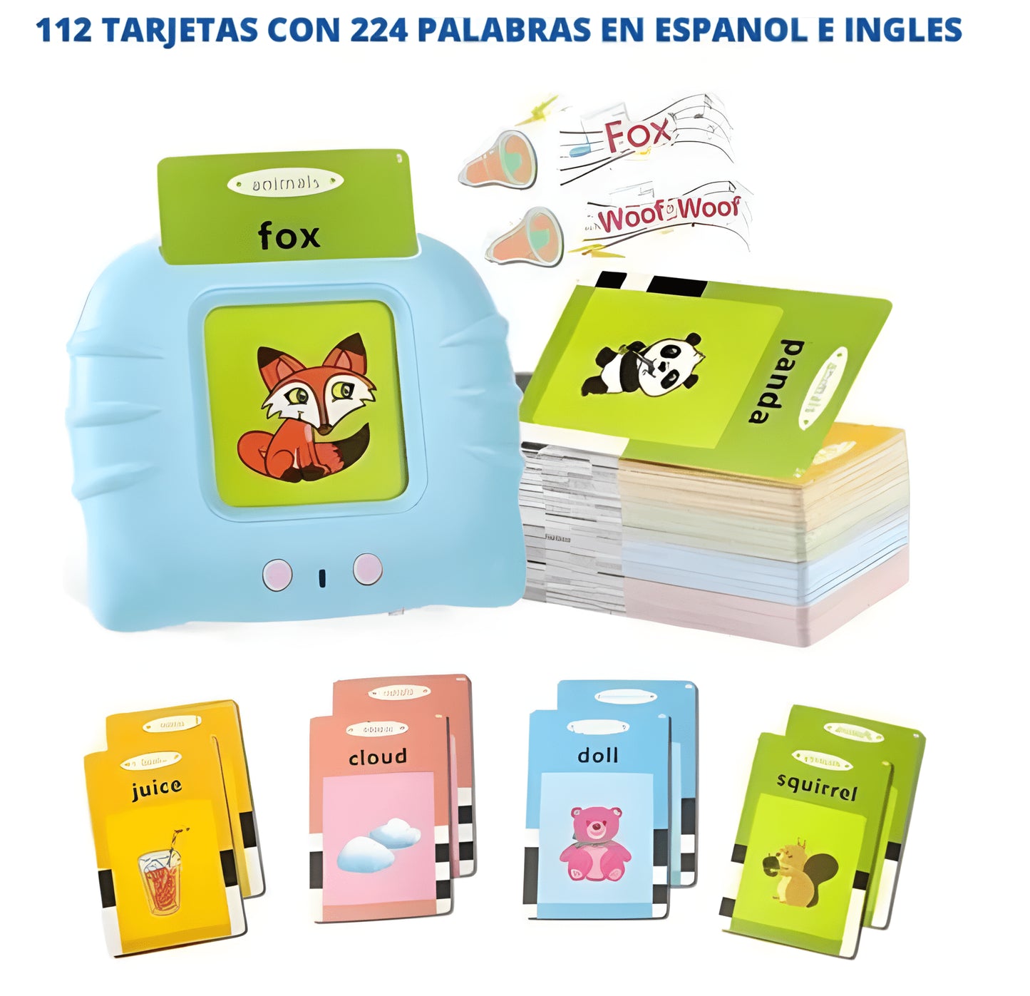LECTOR DE TARJETAS EN ESPAÑOL E INGLÉS