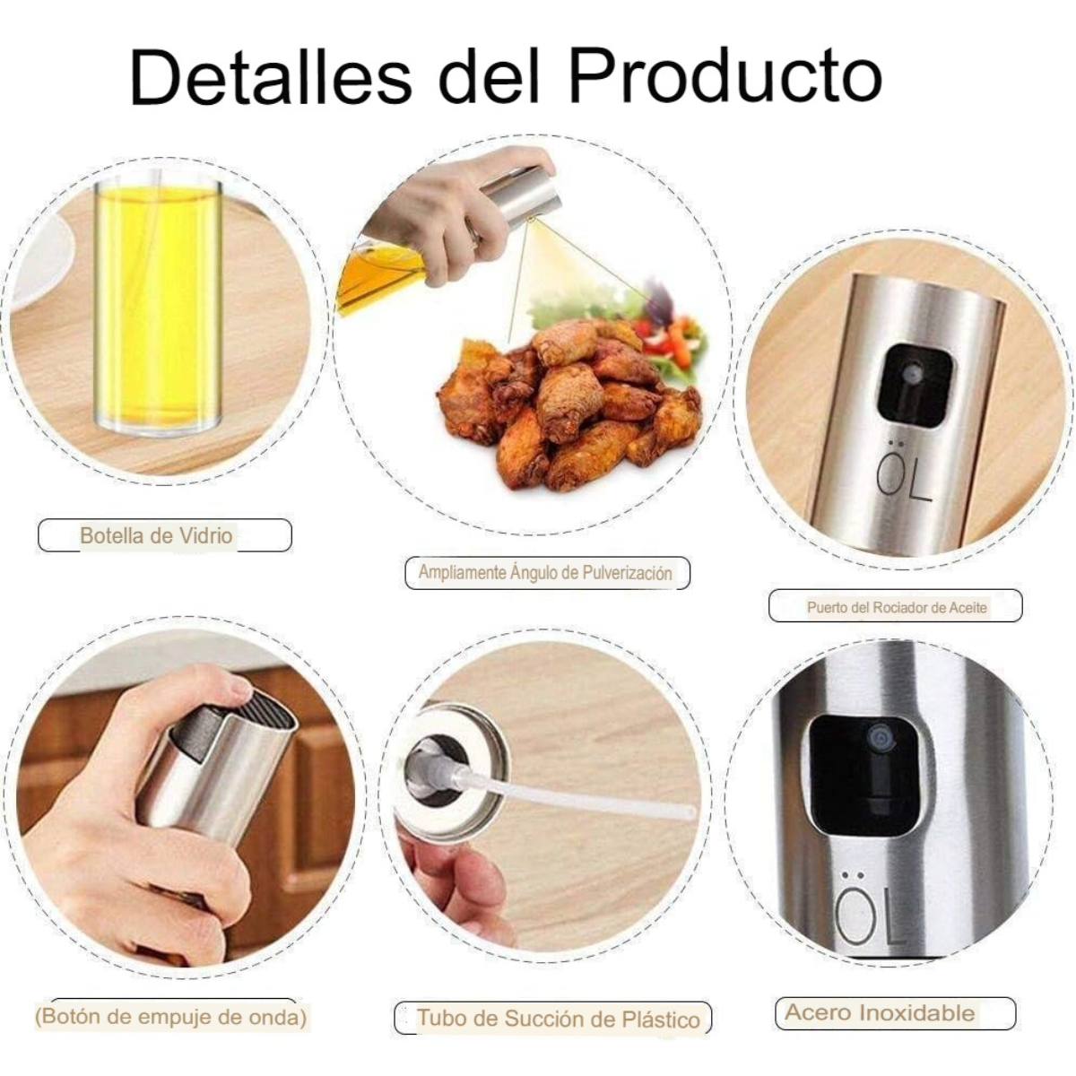 Dispensador Spray de Aceite de Oliva y Vinagre
